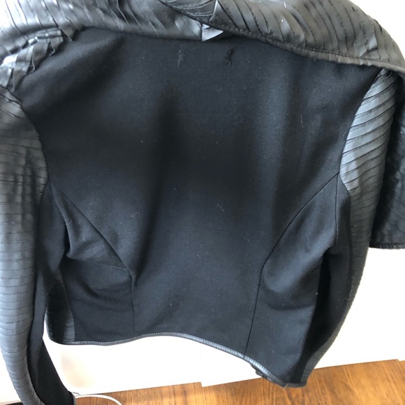 Soft Ribbed Faux Leather Jacket - Picture 4 of 4